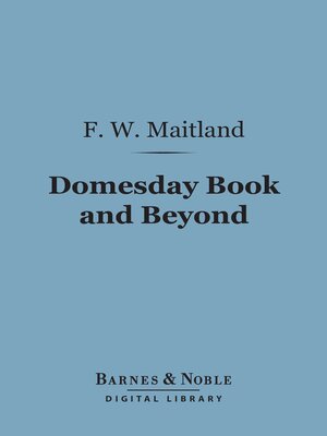 cover image of Domesday Book and Beyond (Barnes & Noble Digital Library)